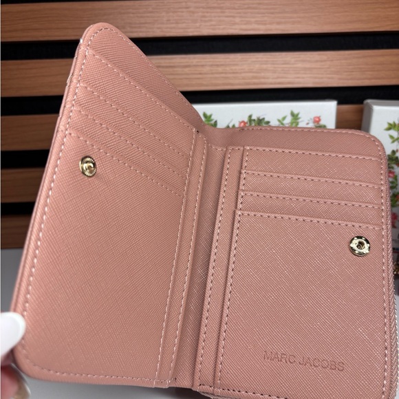 Blush Pink Quilted Zip Wallet - Designer-Inspired - Picture 4 of 4